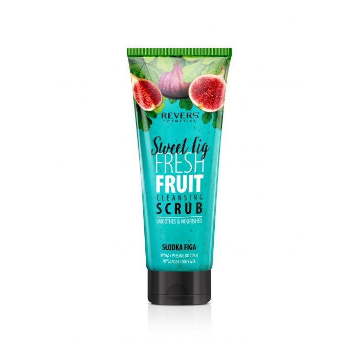 Cleansing body scrub with fig extract and taurine