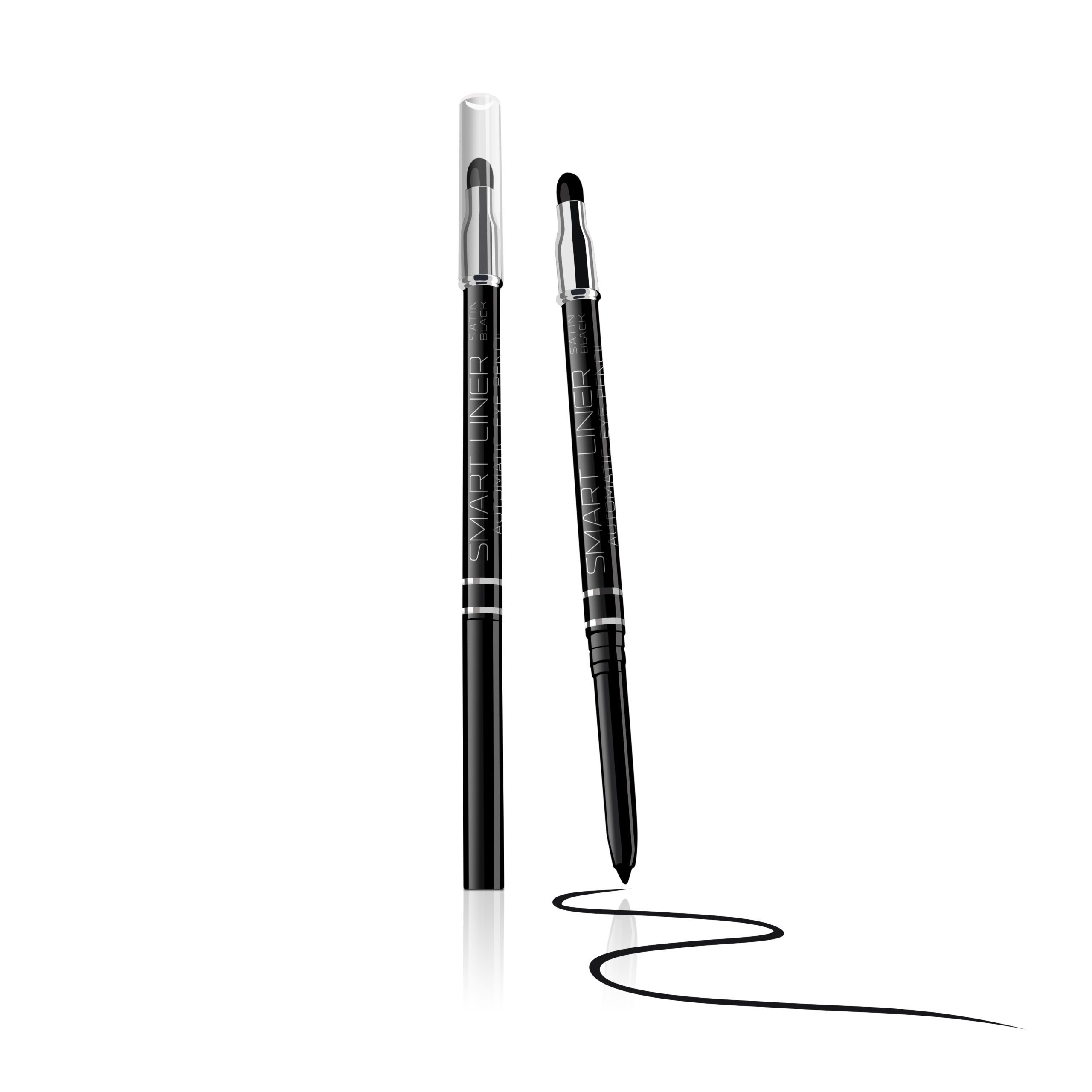 Kredka do oczu automatyczna czarna Revers Smart Liner z gąbką smoky eyes