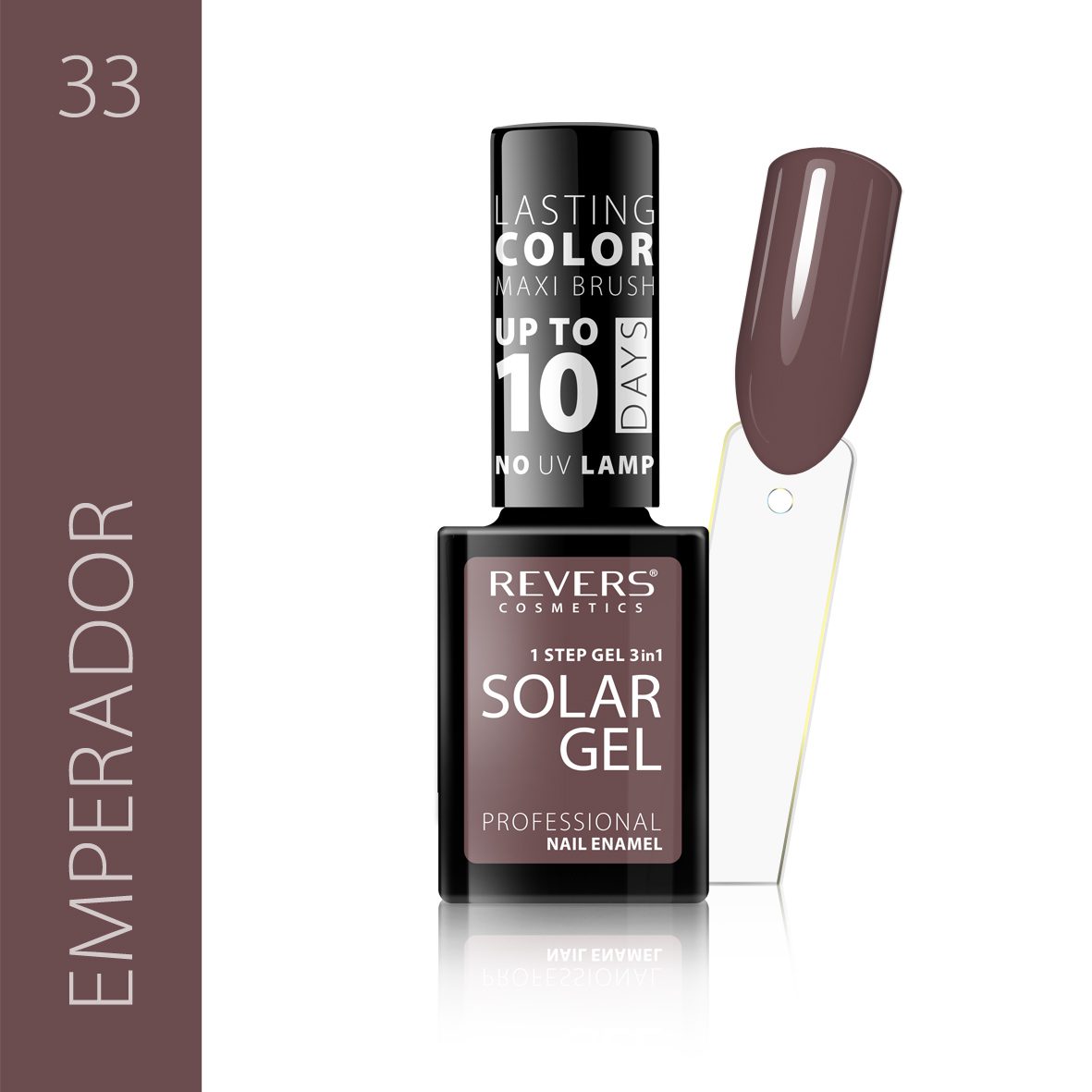 Lakier hybrydowy bez lampy Revers Solar Gel 33