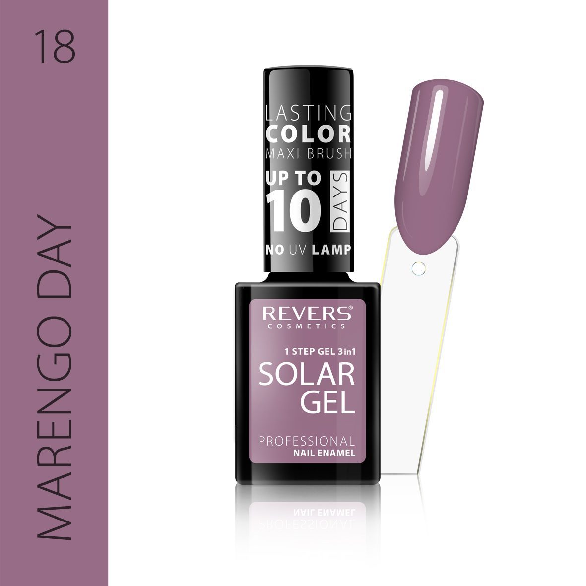 Lakier hybrydowy bez lampy Revers Solar Gel 18