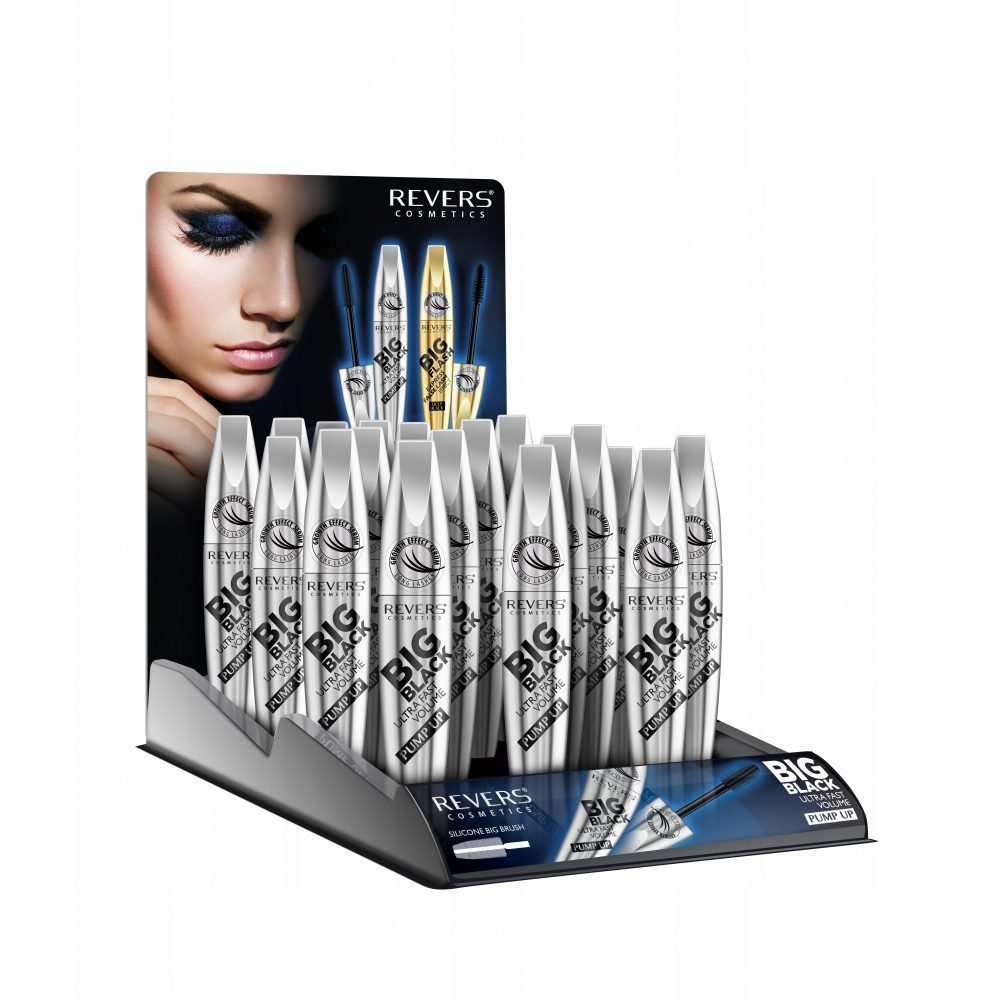 Tusz do rzęs pogrubiający REVERS Mascara Big Black Czarny - obrazek 2