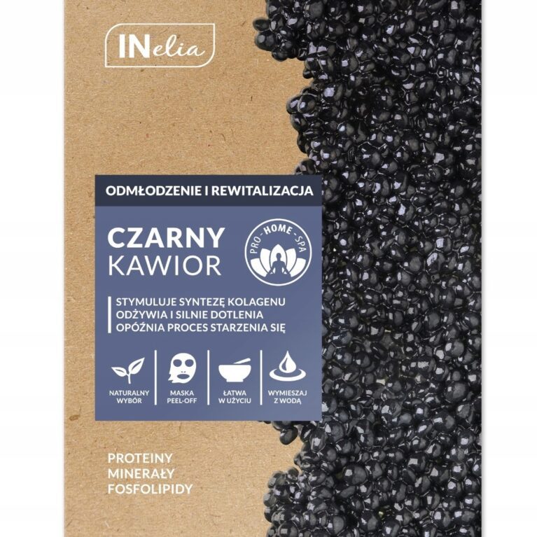 Inelia Peel-Off maseczka Czarny Kawior