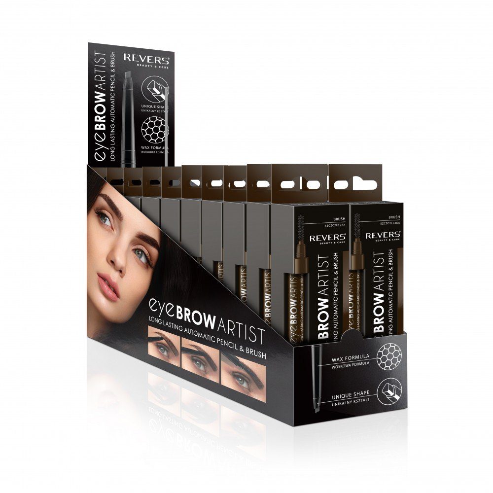 Kredka do brwi czarna REVERS EYE BROW ARTIST - obrazek 3