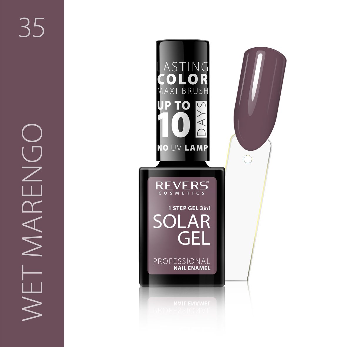 Lakier hybrydowy bez lampy Revers Solar Gel 35