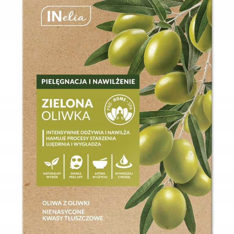 Inelia Peel-Off maseczka Zielona Oliwka