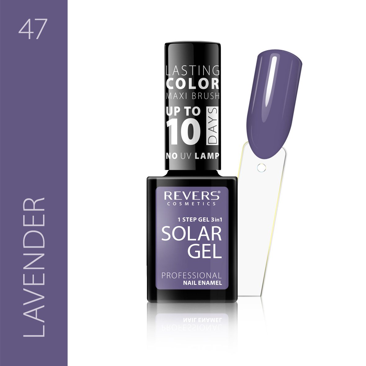 Lakier hybrydowy bez lampy Revers Solar Gel 47