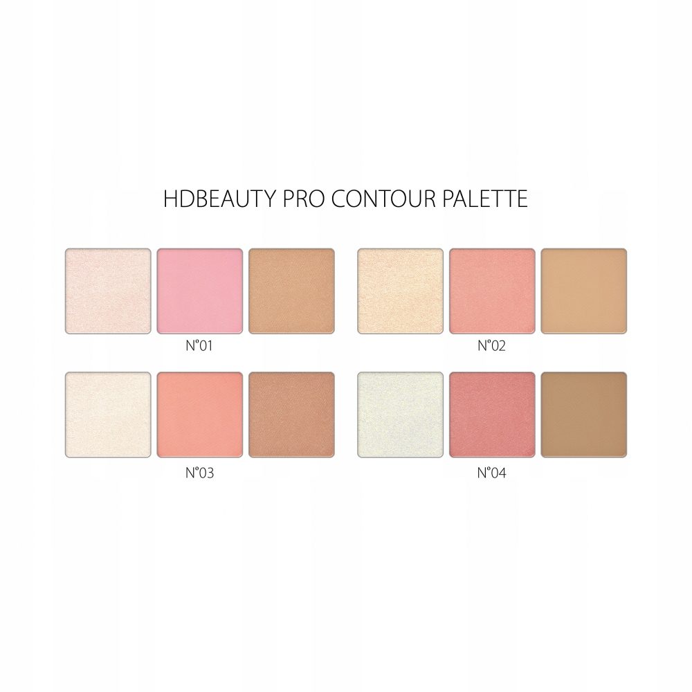 Paleta do konturowania twarzy Revers 04 HD BEAUTY PRO CONTOUR - obrazek 2