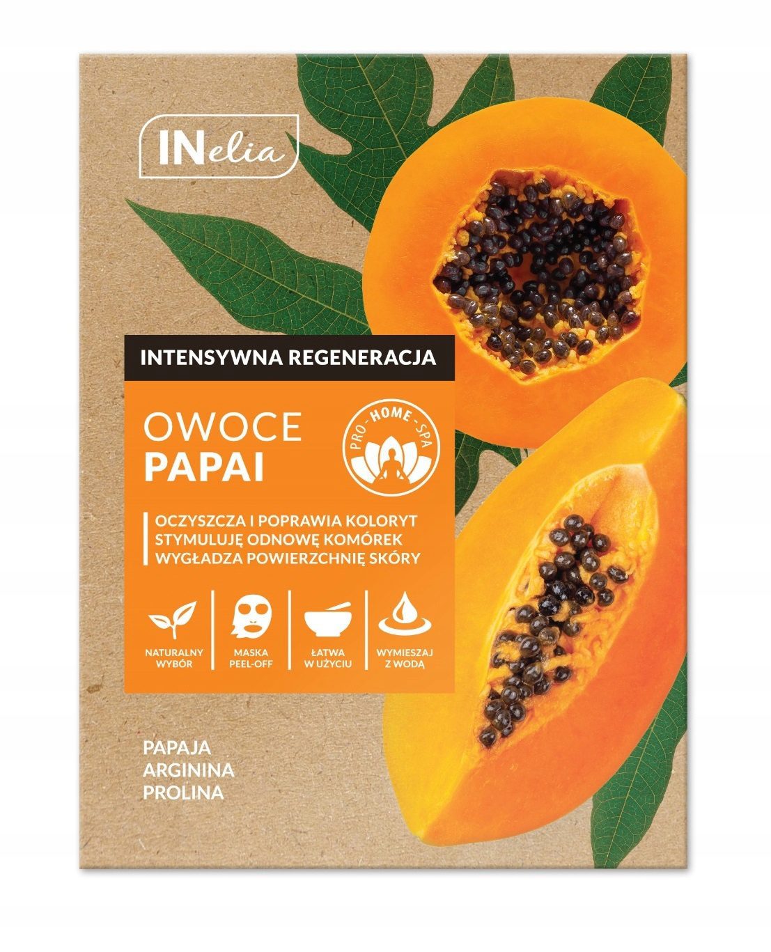 Inelia Peel-Off maseczka Papaia