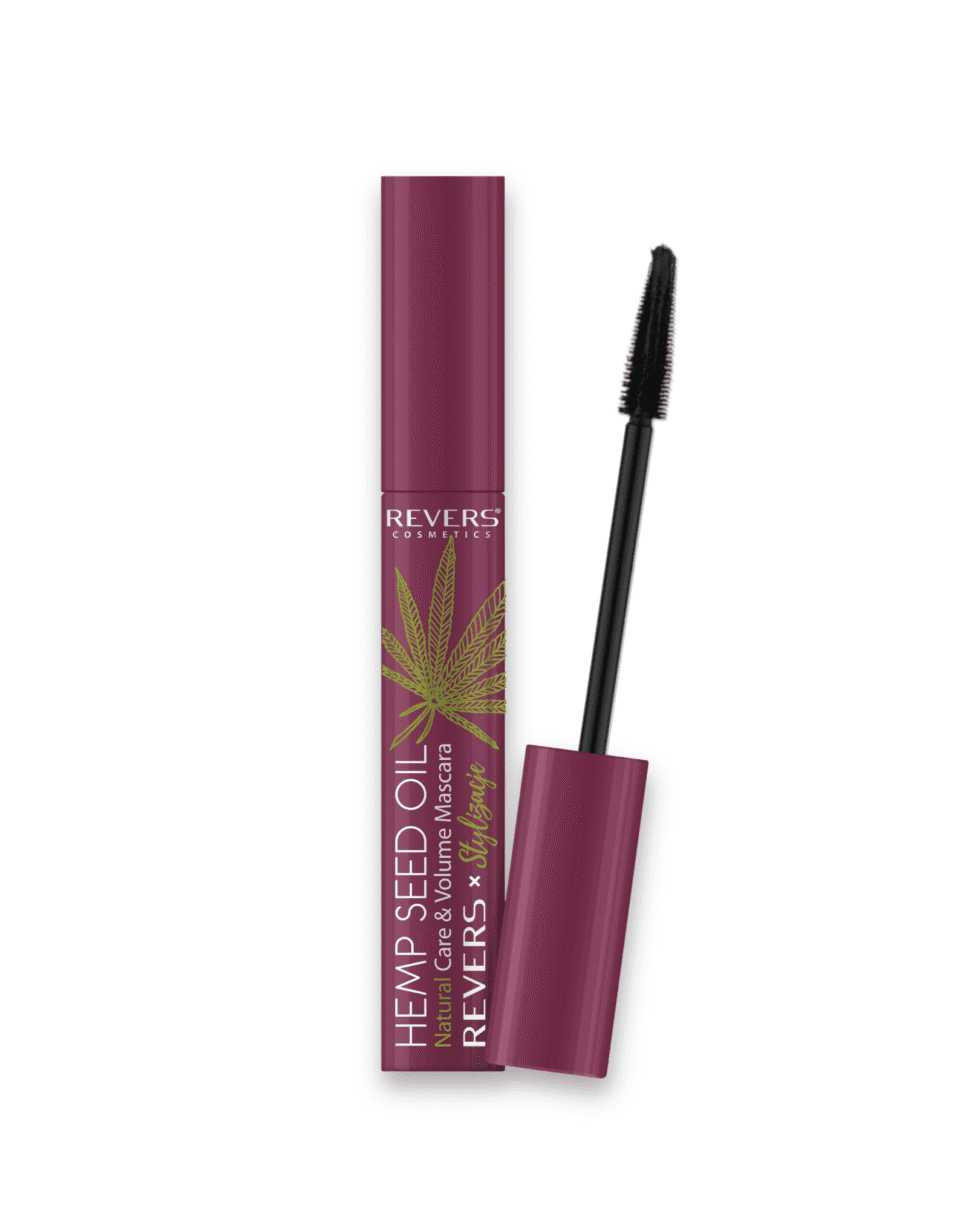 Tusz do rzęs burgundowy Revers Hemp CBD wydłużenie i pielęgnacja