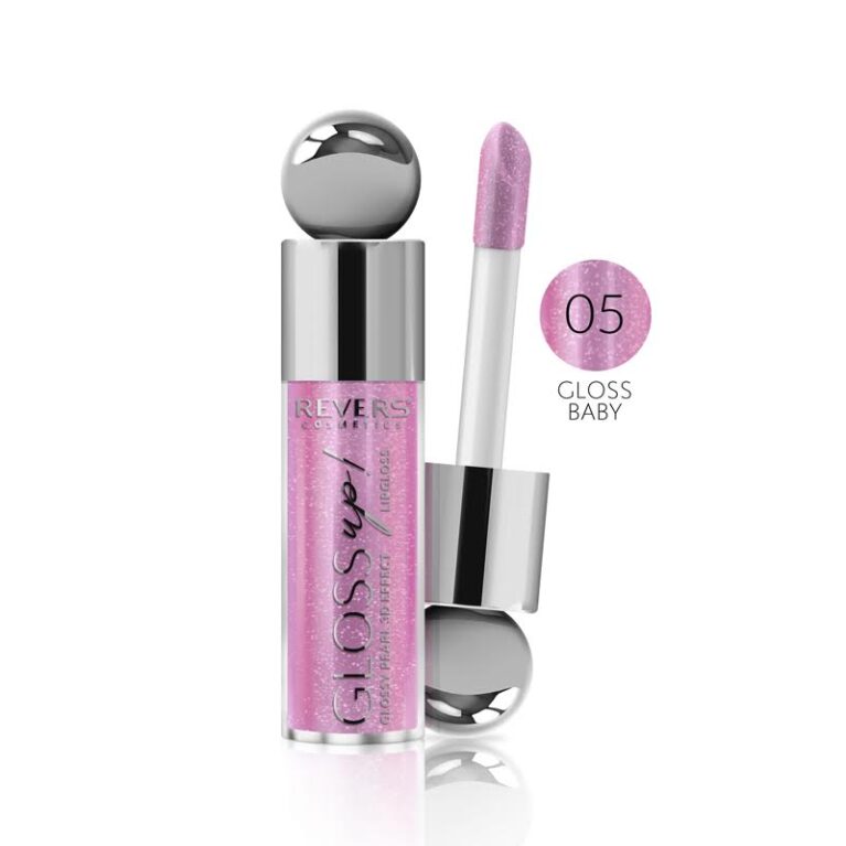 Błyszczyk do ust z drobinkami Revers Gloss Up 05 Gloss Baby efekt tafli