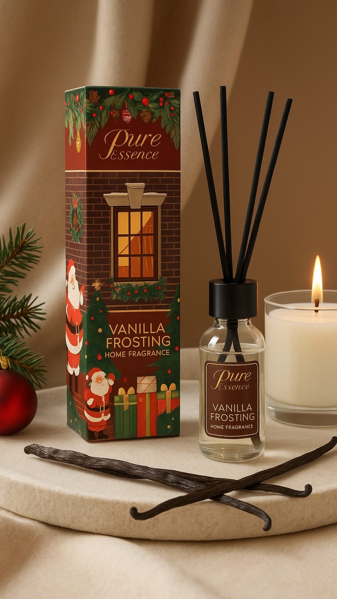 Pure Essence Świąteczny dyfuzor zapachowy Lukier Waniliowy 25 ml - obrazek 2