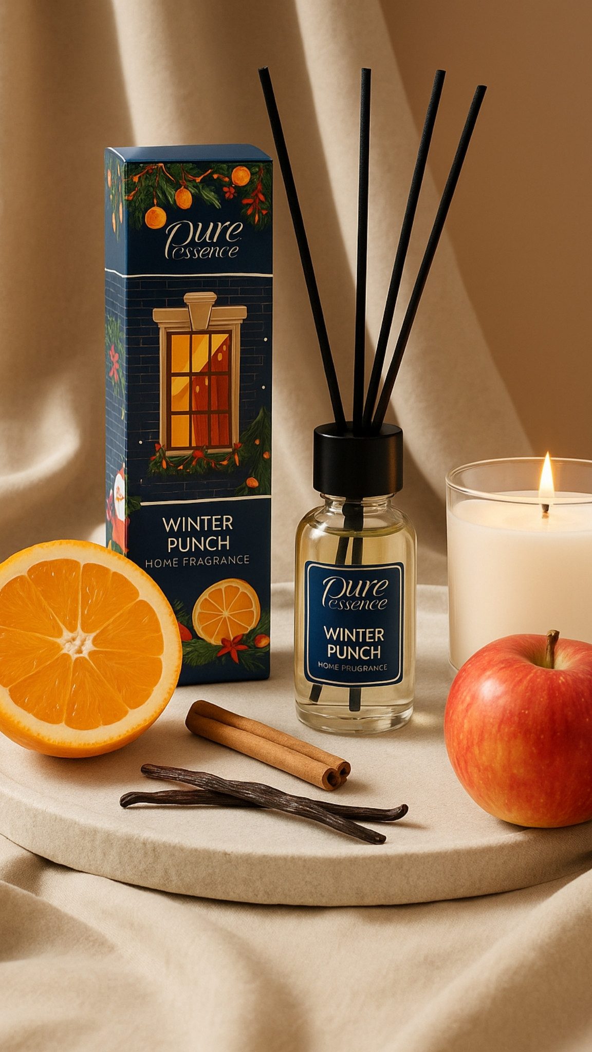 Pure Essence Świąteczny dyfuzor zapachowy Zimowy Poncz 25 ml - obrazek 3