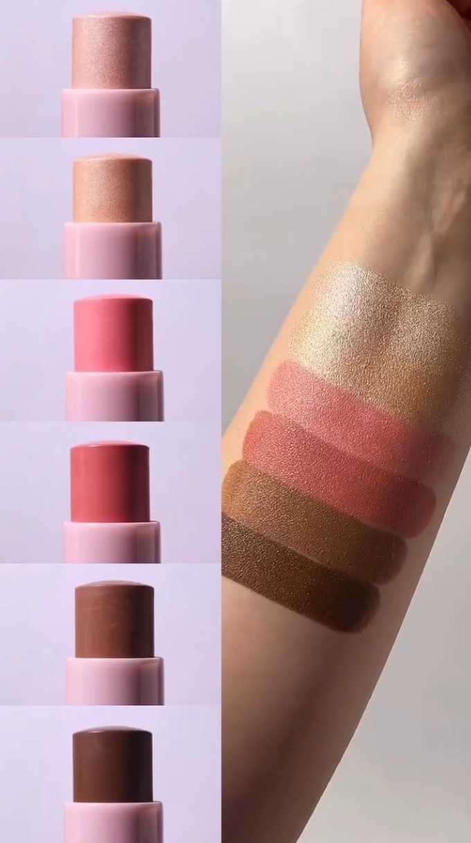 Rozświetlacz w sztyfcie Champagne Kisses 01 SHE GLAM – chłodny efekt glow - obrazek 5