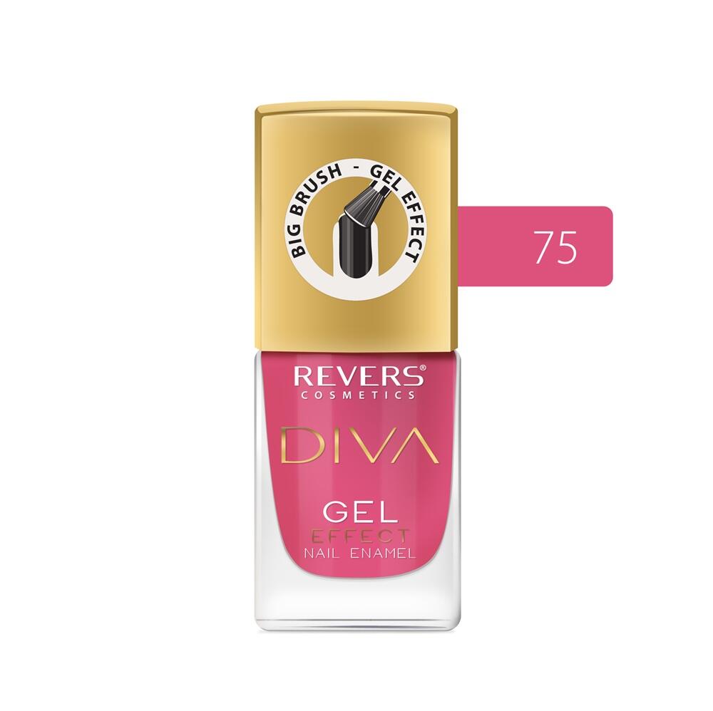 Lakier do paznokci Revers Diva nr 75 efekt żelowy