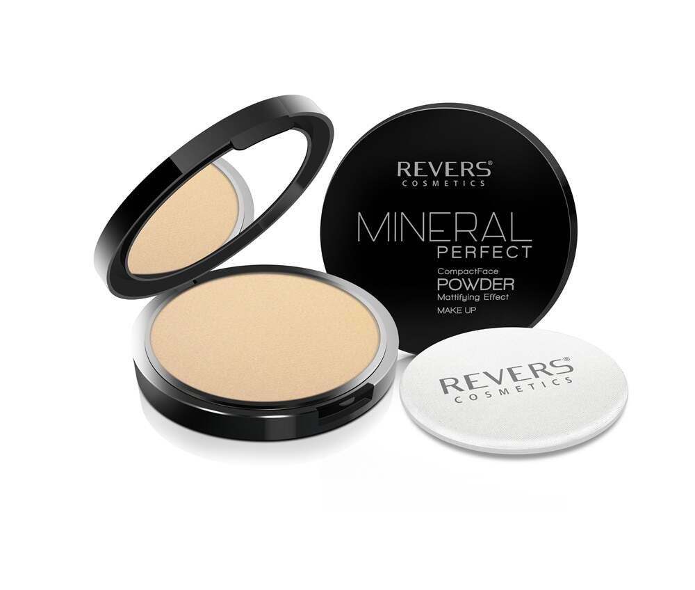 Puder prasowany matujący Revers Mineral Perfect 01