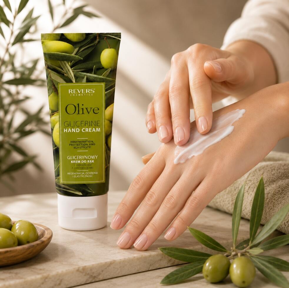 Krem do Rąk z Zieloną Oliwką Revers Olive - obrazek 3