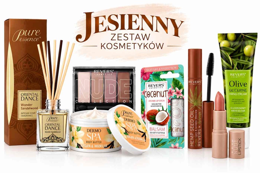 jesienny zestaw kosmetyków
